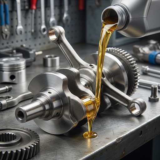 Manutenção de motor com óleo premium